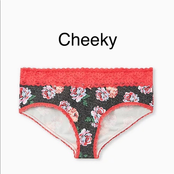 torrid Other - Torrid Cheeky Popple Floral Wide Lace Panties New
